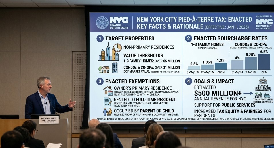 The NYC Pied-à-Terre Tax Is Now Law. Here Is What It Actually Does to Condos and Co-ops.